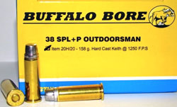Buffalo Bore 38 Special Outdoorsman Ammunition
