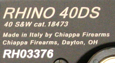Chiappa Rhino .40 S&W