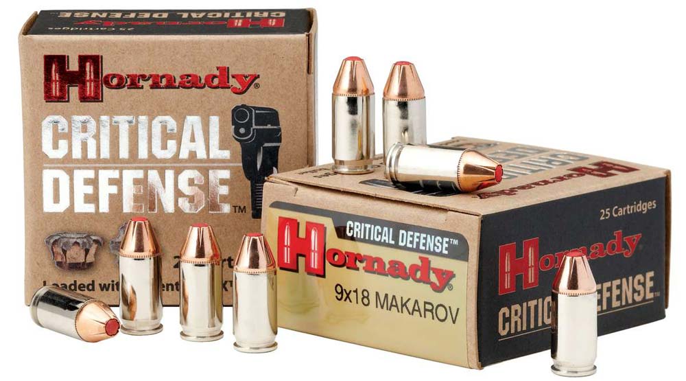 Hornady Critical Defense Ammo in 9x18 Makarov