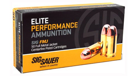 SIG SAUER FMJ ammo