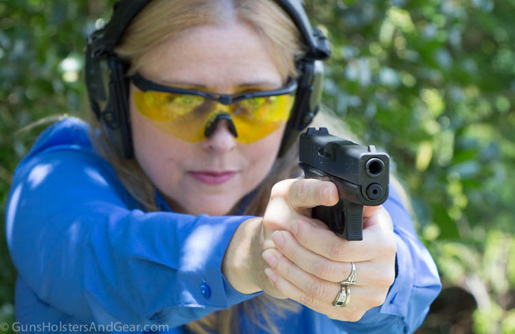 Woman Shooting Glock 43 Review