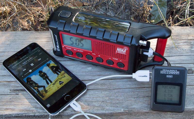 Midland Weather radio charging station