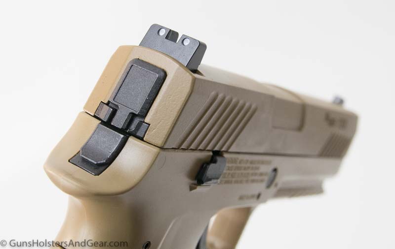 SIG P320 Air Pistol rear of gun