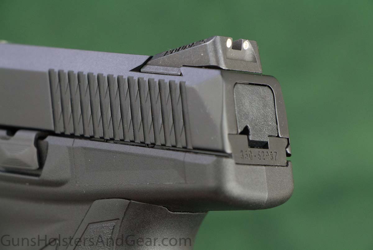 Ruger American Pistol Compact slide serrations