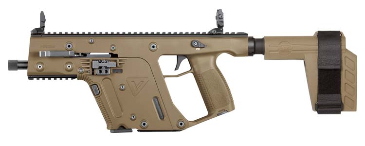 KRISS Vector SDP-SB Pistol in FDE