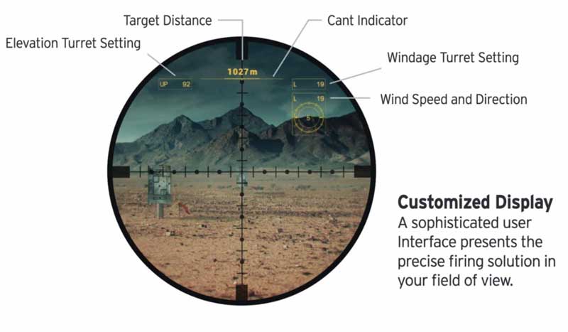 Steiner M8Xi IFS reticle heads up display