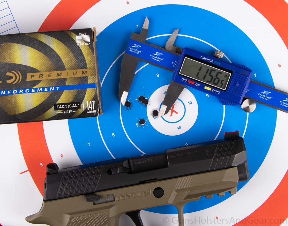Federal HST 147 grain Tactical Accuracy Testing