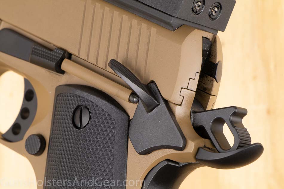 skeletonized hammer and beavertail grip safety