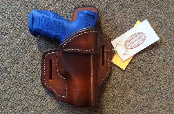 Leather OWB open top holster for VP9
