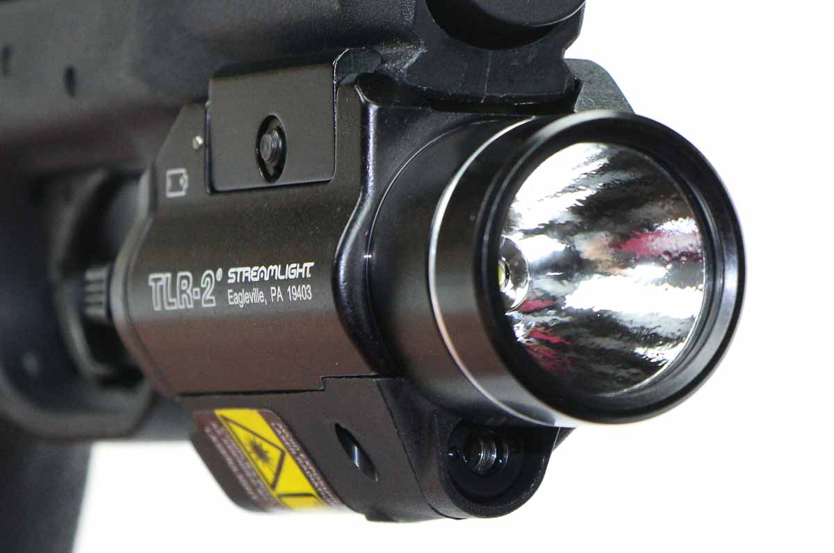front view of the streamlight tlr-2 weaponlight
