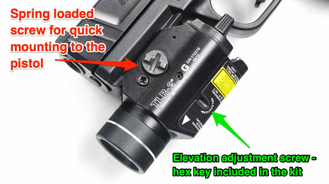 how to attach a TLR-2 G to a pistol