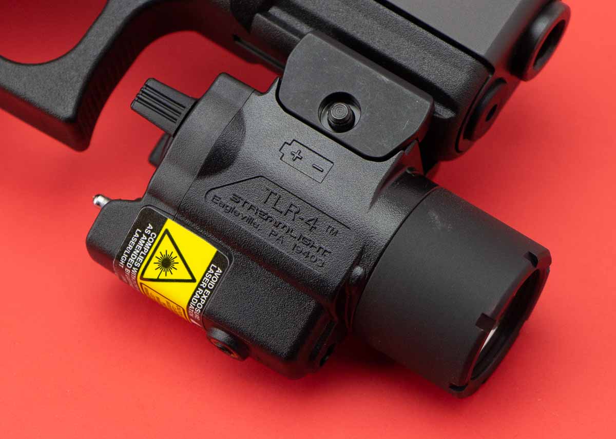 mounting a TLR-4 weaponlight on a pistol