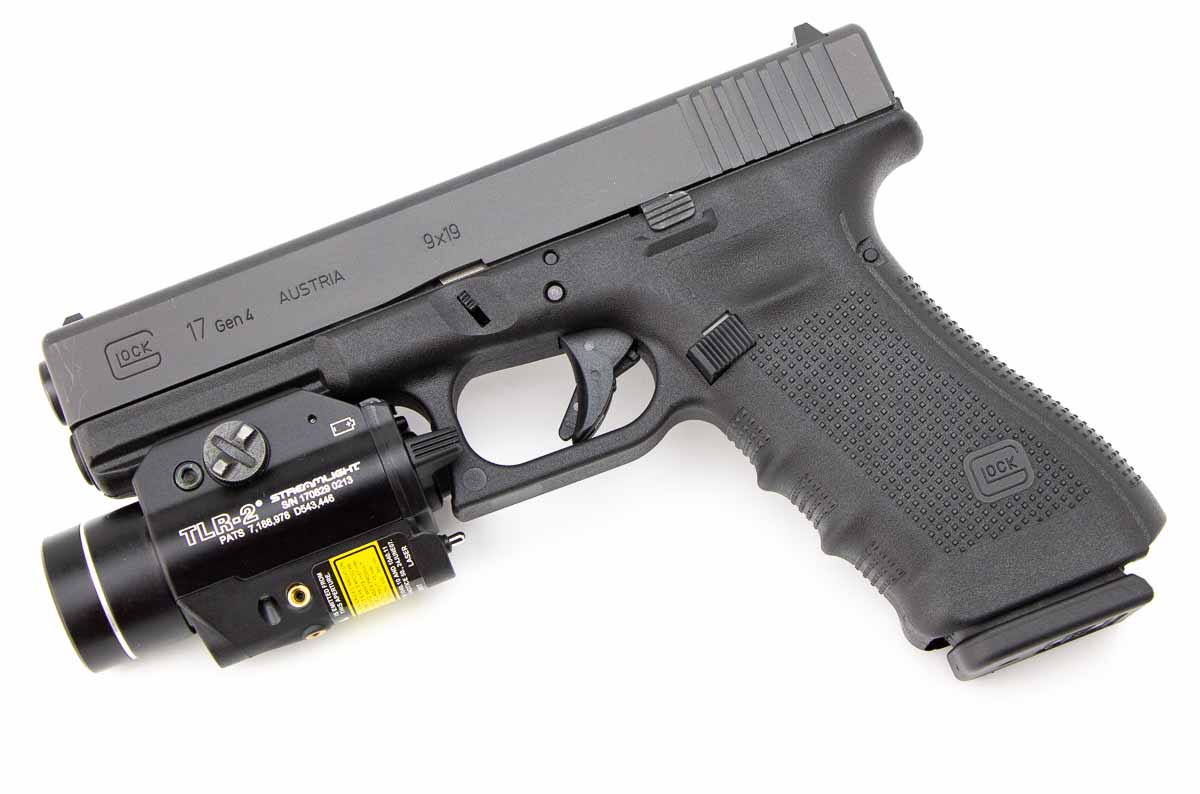 testing a Glock 17 9mm with the TLR-2 weaponlight