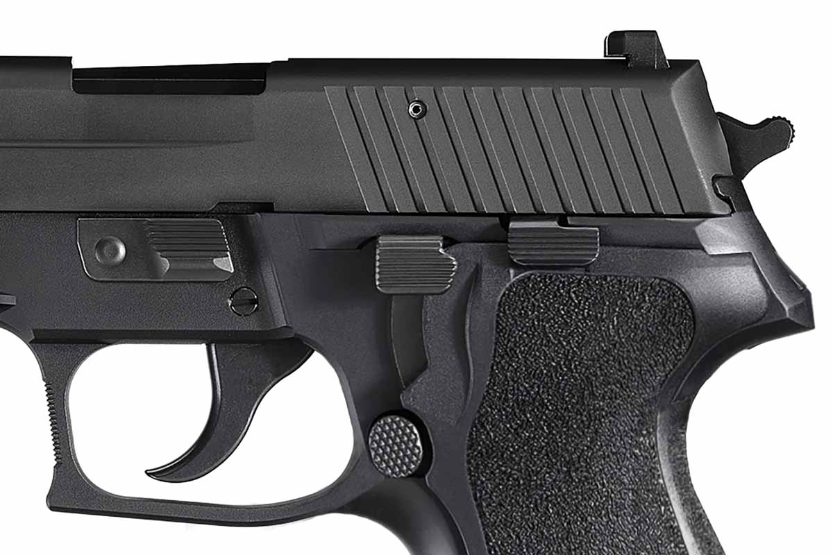 photograph of features on P227 pistol