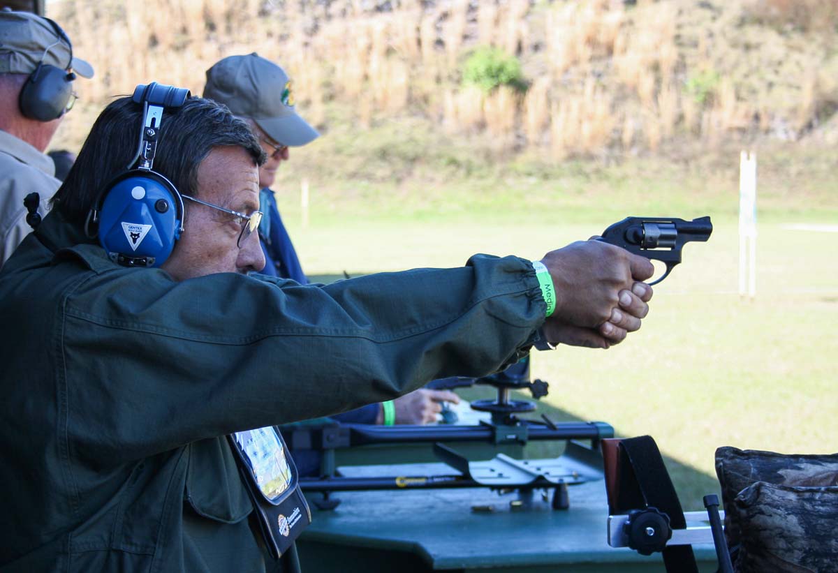 Massad Ayoob shooting the Ruger LCR