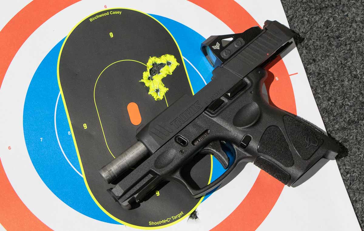 accuracy testing results with 9mm ammo in the G3c