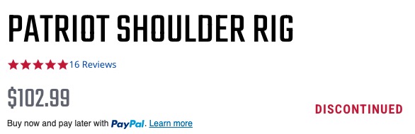 Desantis holster for PK380 discontinued