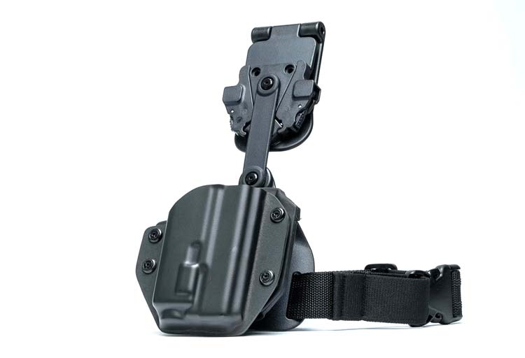 Here we see the best Drop Leg holster for Ruger 57. It is made by Alien Gear and can be had for Ruger pistols with a red dot sight mounted.