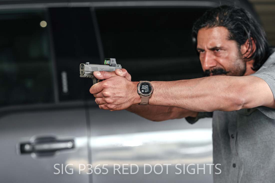 SIG P365 red dot sights for self defense shooting