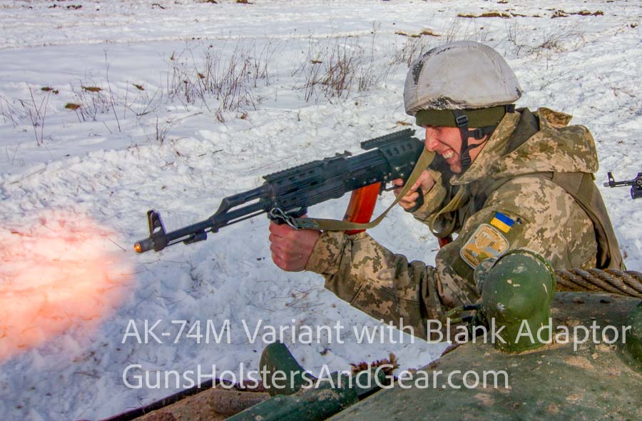 AK-74M variant with blank adaptor
