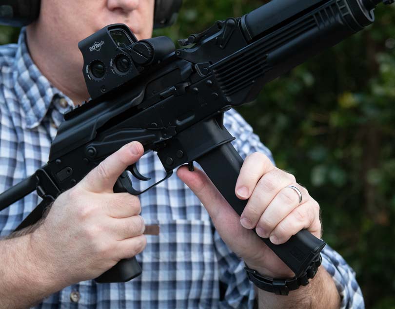 paddle magazine on Kalashnikov USA KR-9 9mm Rifle