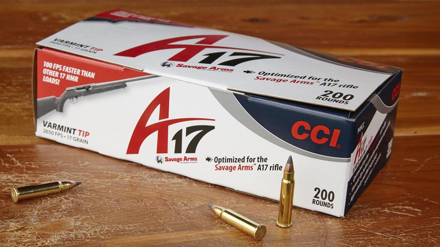 A17 bottleneck rimfire ammunition