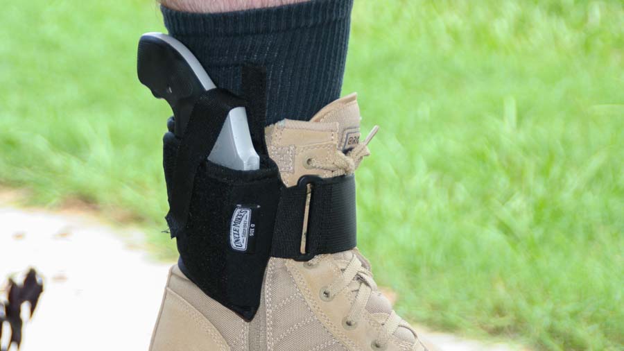 Smith & Wesson 642 carried in an Uncle Mikes ankle holster