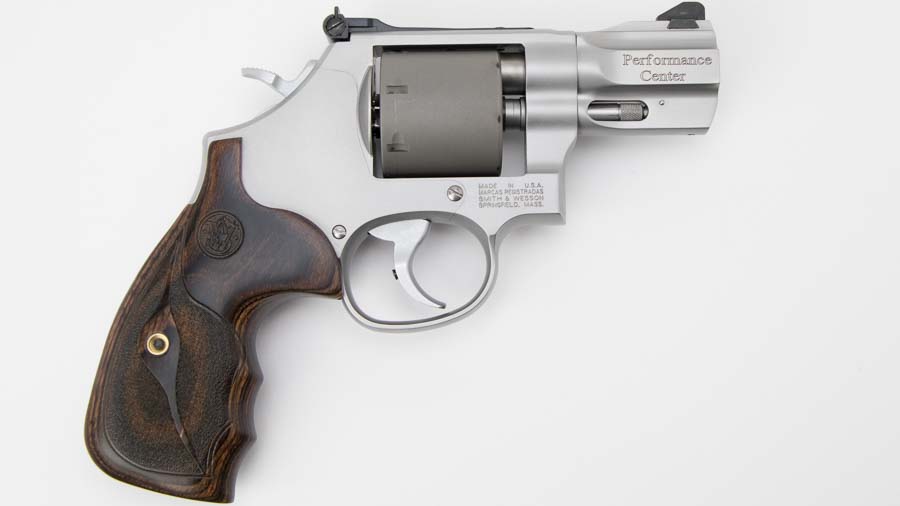 right side view of Smith & Wesson 986 revolver