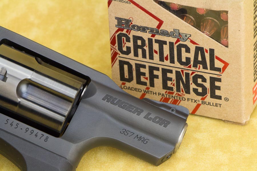 Ruger LCR 357 Magnum with Hornady Critical Defense ammunition