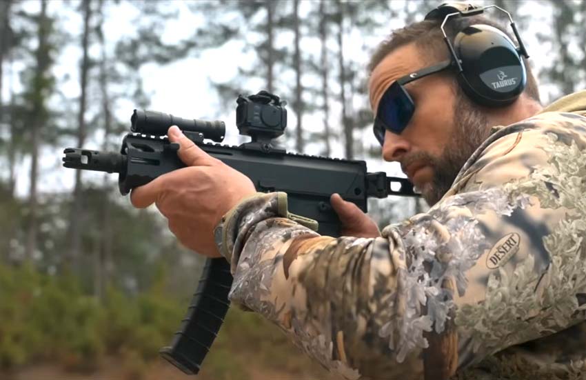 testing the Taurus RPC on the shooting range