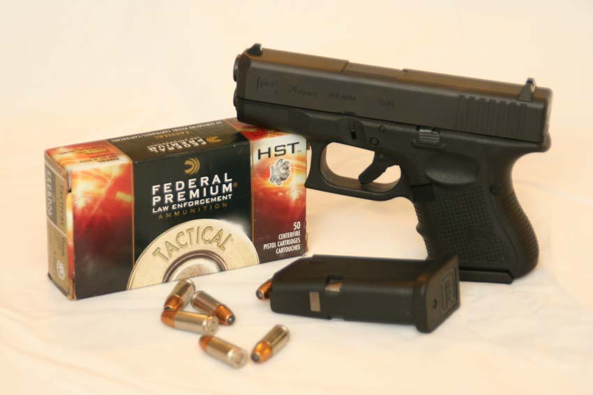 Glock 26 with Federal 124-grain HST JHP ammo