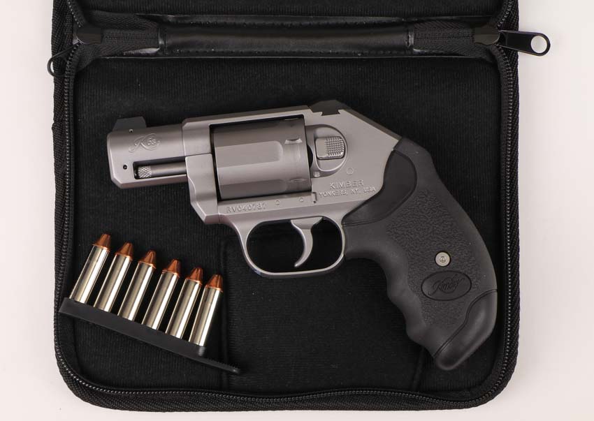 Kimber K6s Control Core revolver in factory soft case as it ships from factory