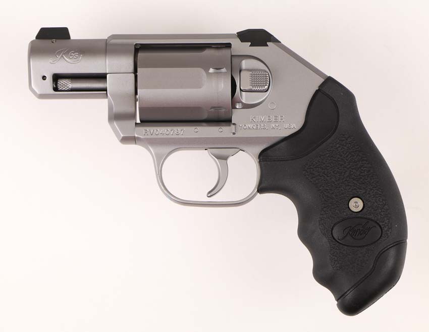 left side view of the Kimber K6s revolver with Control Core grip installed