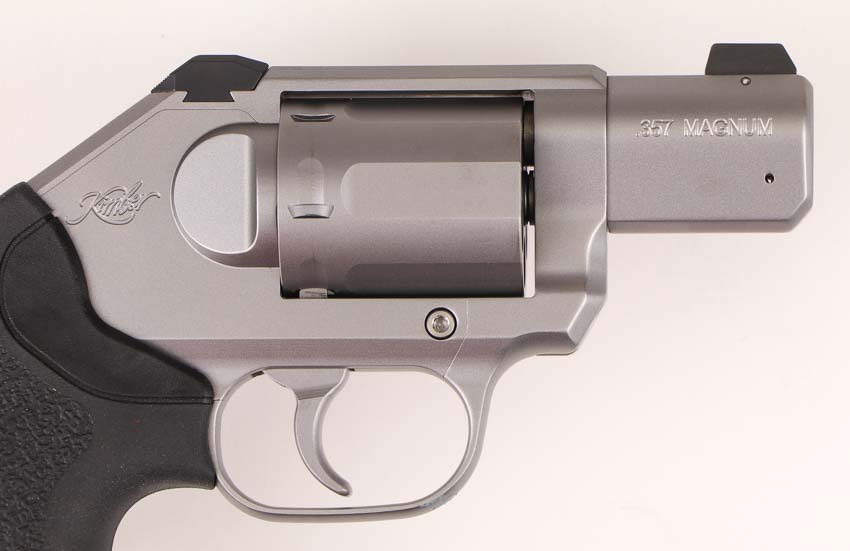 right side view of Kimber K6s six shot revolver chambered for the 357 Magnum cartridge