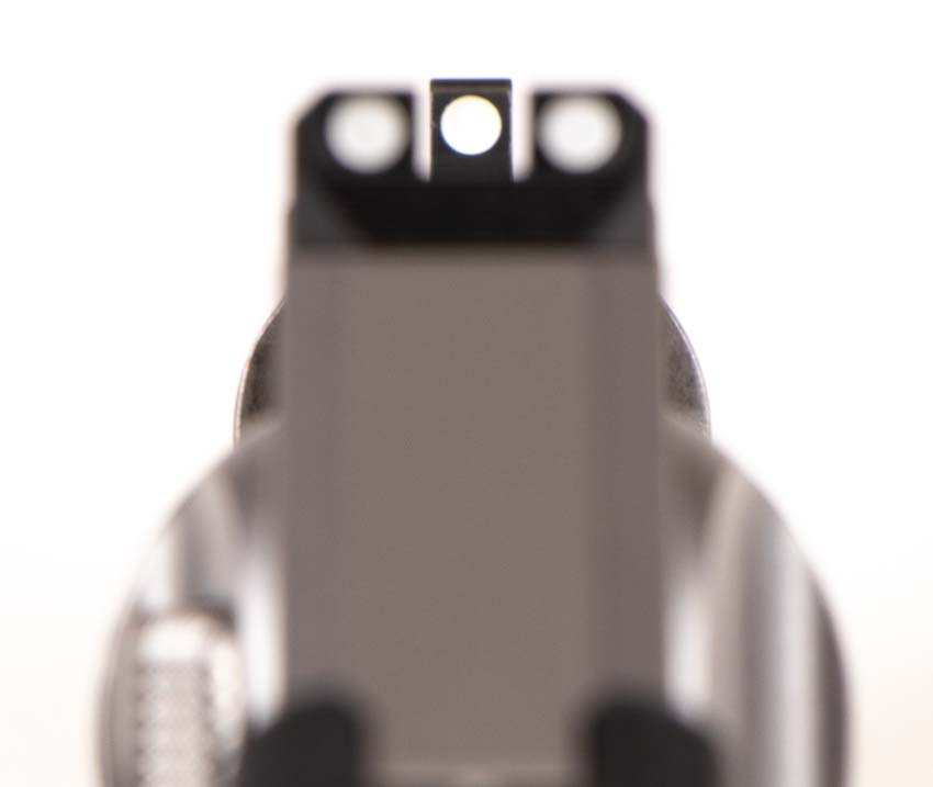 three dot sights on Kimber K6s revolver