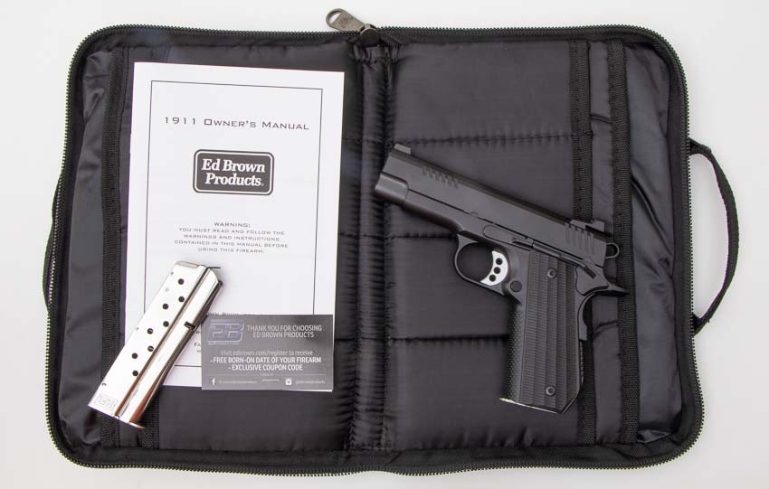what comes with Ed Brown EVO CCO 9mm 1911 pistol